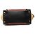 Céline Celine Red Micro Tricolor Calfskin and Suede Luggage Tote Rosso Bordò - vista 3