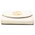 Gucci Portafoglio Blondie con catena in pelle di vitello bianca Medium Bianco - vista 3