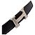 Cintura reversibile Hermès Constance H Guillochee in Swift e Togo nero - vista 6