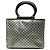 Céline Bolso de mano Celine Silver Macadam PVC Plata