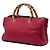 Borsa Gucci Bamboo Shopper media in pelle di vitello rossa Rosso - vista 2