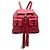 Bamboo Zaino Gucci rosso grande in pelle di vitello con nappina in bambù e coulisse