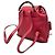 Bamboo Zaino Gucci rosso grande in pelle di vitello con nappina in bambù e coulisse - vista 2
