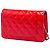 Cartera Chanel Red CC Quilted Patent Wallet On Chain Roja - vista 2