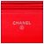 Cartera Chanel Red CC Quilted Patent Wallet On Chain Roja - vista 5