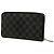 Portafoglio Louis Vuitton Black Damier Graphite Zippy Organizer Nero - vista 2