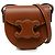 Céline Celine Brown Mini Calfskin Cuir Triomphe Besace Crossbody Marrone