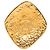 Broche Chanel Gold CC chapado en oro grabado con diamantes Dorado - vista 2