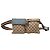 Bolso cinturón Gucci Beige GG Canvas Web con doble bolsillo