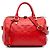 Louis Vuitton Red Monogram Empreinte Speedy Bandouliere 25 Roja