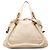 Chloé Paraty Satchel aus genarbtem Leder, braun, Medium Beige