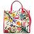 Gucci White Medium Canvas Flora Satchel