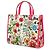 Gucci White Medium Canvas Flora Satchel - view 2