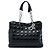 Autre Marque Dior Borsa Shopping Lady Dior Soft Grande in vernice nera Cannage Nero