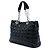 Autre Marque Dior Borsa Shopping Lady Dior Soft Grande in vernice nera Cannage Nero - vista 2
