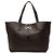 Salvatore Ferragamo Bolsa Ferragamo Gancini Bice em couro de bezerro granulado marrom Castanho escuro