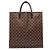 Louis Vuitton Brown Damier Ebene Sac Plat Castaño