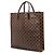 Louis Vuitton Brown Damier Ebene Sac Plat Castaño - vista 2