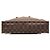 Louis Vuitton Brown Damier Ebene Sac Plat Castaño - vista 3