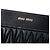 Miu Miu Black Nappa Matelasse Crossbody Nero - vista 5
