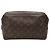 Louis Vuitton Brown Monogram Trousse Toilette 28 Castaño