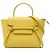 Belt Bag Céline Celine Bolsa de Cintura Nano em Pele de Bezerro Grão Amarela Amarelo