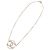 Collana Chanel Gold CC Placcata Oro con Pendente Rotondo Strass D'oro