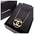 Collana Chanel Gold CC Placcata Oro con Pendente Rotondo Strass D'oro - vista 12