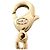 Collana Chanel Gold CC Placcata Oro con Pendente Rotondo Strass D'oro - vista 7