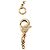 Collana Chanel Gold CC Placcata Oro con Pendente Rotondo Strass D'oro - vista 8