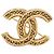 Spilla Chanel Gold CC placcata oro filigrana