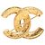 Spilla Chanel Gold CC placcata oro filigrana - vista 2