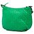 Borsa a tracolla Bottega Veneta in Nappa Intrecciato verde - vista 2