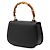 Gucci Black Small Grained Calfskin Bamboo Night Negro - vista 2