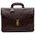 Borsetta Chanel in pelle d'agnello matelassé marrone Marrone scuro