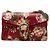 Borsa a tracolla Gucci Dionysus Blooms in pelle di vitello rossa Medium Rosso