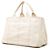 Tote Prada Large Canvas Canapa Logo Branco - vista 2