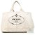 Tote Prada Large Canvas Canapa Logo Branco - vista 7