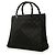 Bamboo Bolsa de mão Gucci em nylon GG preto com bambu - vista 2