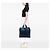 Prada Blue Vitello Daino Shopper Tote Dark blue - view 6