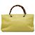 Borsa Gucci Yellow Medium Calfskin Bamboo Shopper Satchel Giallo