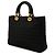 Autre Marque Dior Black Large Nylon Microcannage Lady Dior Preto - vista 2