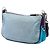 Borsa a tracolla Prada in Tessuto con rifiniture in Saffiano blu, tasca frontale e chiusura a zip - vista 2