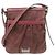Burberry Schultertasche Check-Muster Bordeaux