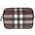 Bolsa de Ombro em Couro Burberry Paddy Nova Check Marrom Preto Branco - vista 2