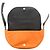 Borsa a tracolla in pelle Burberry Olympia Nero Arancione - vista 5