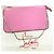 Borsa a tracolla con catena Christian Louboutin LOUBILA in rosa - vista 2
