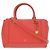 Bolso de mano MCM 2-Way Logo Leather Red Roja