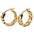 Céline Brincos de argola Celine Triomphe Gourmet Small Dourado