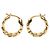 Céline Brincos de argola Celine Triomphe Gourmet Small Dourado - vista 2